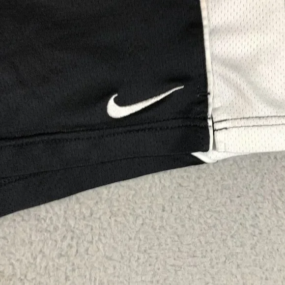 Nike Shorts Womens Medium Black Dri Fit Logo Swoosh Pull On Running Athletic - Picture 4 of 11